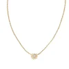 Tiny Flower 14K Yellow Gold Pendant Necklace In White Diamond^Kendra Scott Cheap