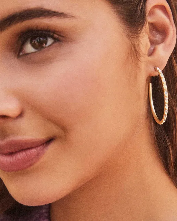 Veronica Hoop Earrings In Gold^Kendra Scott Outlet