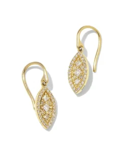 Vivianne 14K Yellow Gold Drop Earrings In White Diamond^Kendra Scott Outlet