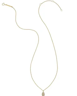 Vivianne 14K Yellow Gold Pendant Necklace In White Diamond^Kendra Scott Cheap