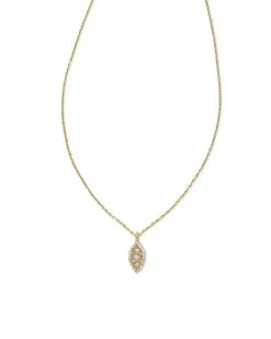 Vivianne 14K Yellow Gold Pendant Necklace In White Diamond^Kendra Scott Cheap