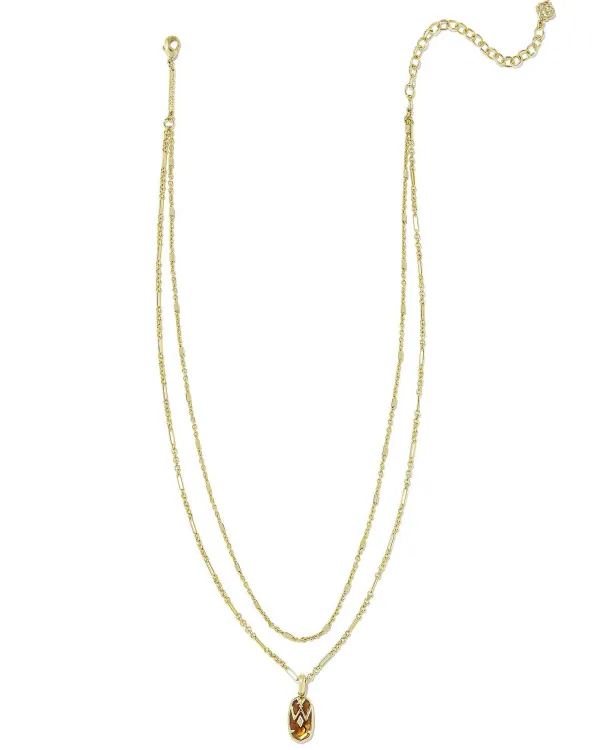 Wrangler® X Yellow Rose By Elisa Gold Multi Strand Necklace In Amber Illusion^Kendra Scott Best