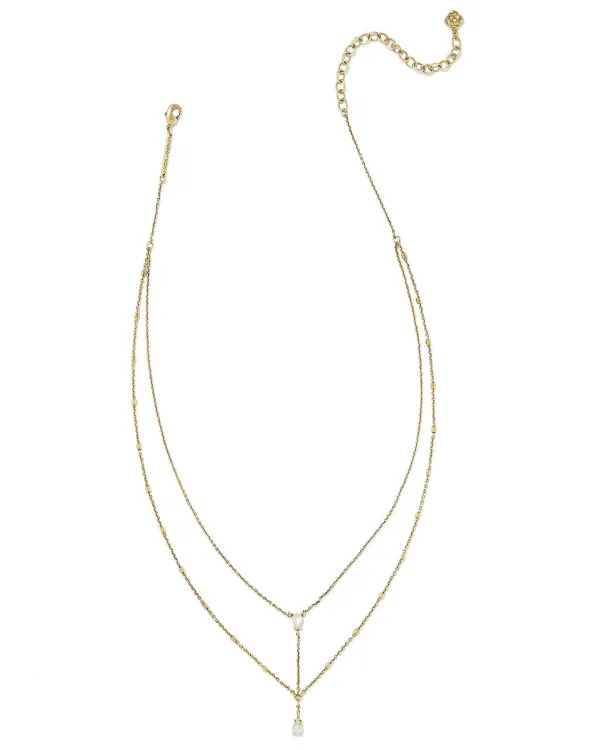 Wrangler® X Yellow Rose By Laurel Vintage Gold Multi Strand Necklace In Ivory Mother Of Pearl^Kendra Scott Best Sale