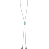 Wrangler® X Yellow Rose By Vintage Silver Bolo Necklace In Variegated Turquoise Magnesite^Kendra Scott Sale