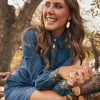Wrangler® X Yellow Rose By Vintage Gold Bolo Necklace In Ivory Mother Of Pearl^Kendra Scott Outlet