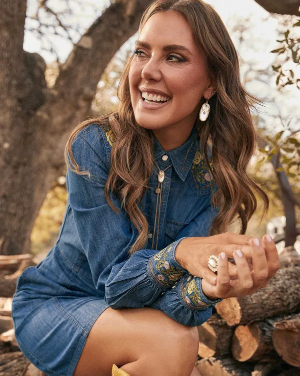 Wrangler® X Yellow Rose By Vintage Gold Bolo Necklace In Ivory Mother Of Pearl^Kendra Scott Outlet