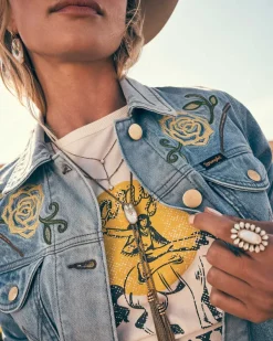 Wrangler® X Yellow Rose By Vintage Gold Bolo Necklace In Ivory Mother Of Pearl^Kendra Scott Outlet