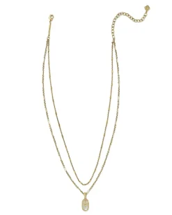Wrangler® X Yellow Rose By Elisa Vintage Gold Multi Strand Necklace In Ivory Mother Of Pearl^Kendra Scott Outlet