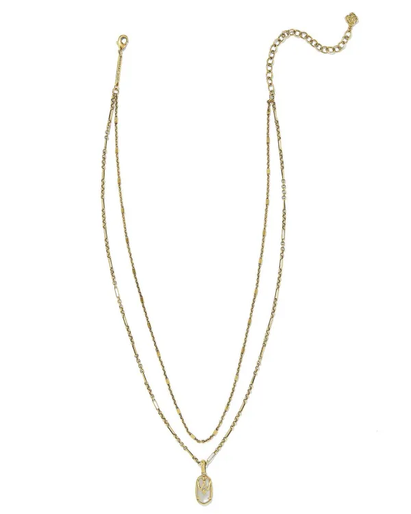 Wrangler® X Yellow Rose By Elisa Vintage Gold Multi Strand Necklace In Ivory Mother Of Pearl^Kendra Scott Outlet