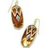 Wrangler® X Yellow Rose By Elle Gold Drop Earrings In Amber Illusion With Variegated Turquoise^Kendra Scott Discount